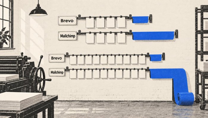 Brevo oder Mailchimp: Wenige Kontakte können trotzdem teuer werden