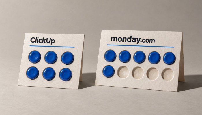 ClickUp թե monday.com․ վեց հոգանոց թիմը կարող է վճարել տասը տեղի համար