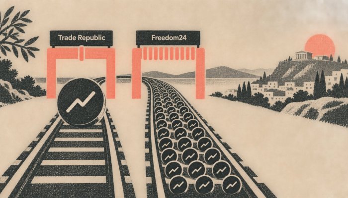 Trade Republic ή Freedom24: η μικρή εντολή πληρώνει τελείως άλλο τέλος