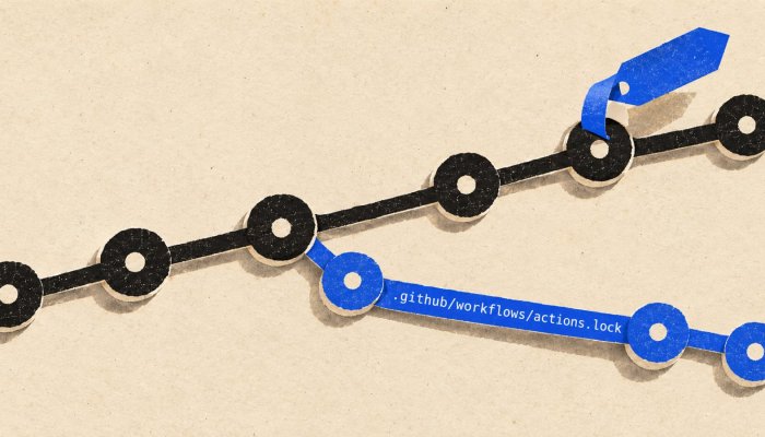 GitHub Actions primește lockfile: un tag mutat nu mai schimbă codul rulat