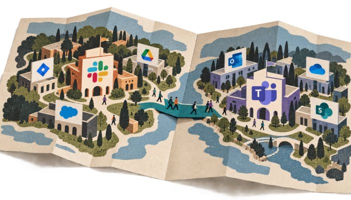 Slack vai Microsoft Teams: izvēli nosaka rīku vide, nevis čata izskats