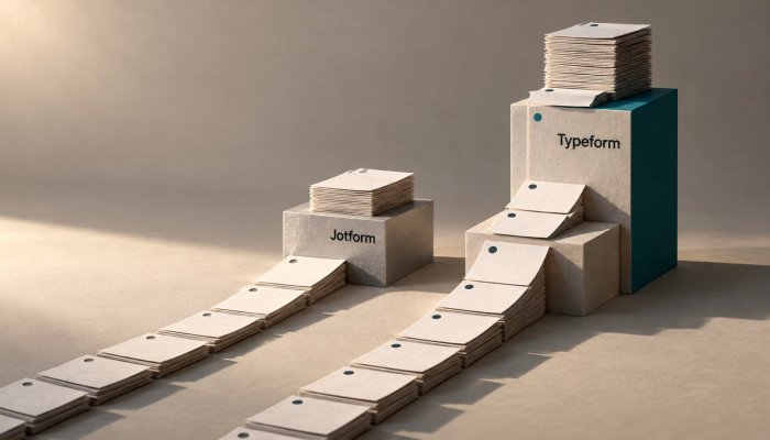 Typeform หรือ Jotform: 2,500 คำตอบทำให้ราคาห่าง 52 ดอลลาร์