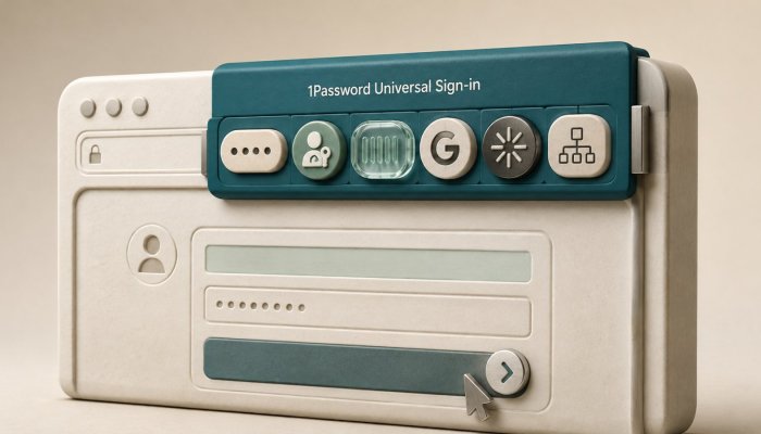 1Password unifica senhas e passkeys — e permite desligar o novo painel