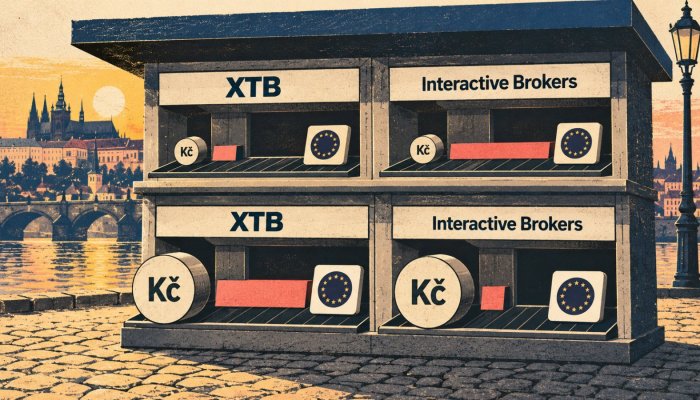 XTB, nebo Interactive Brokers: malý nákup má jiného vítěze než velký