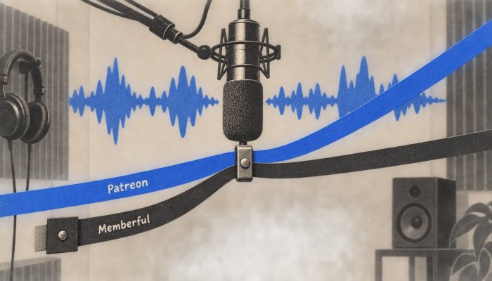 Patreon یا Memberful؟ 961 ڈالر ماہانہ آمدن پر فیس کا پلڑا بدلتا ہے