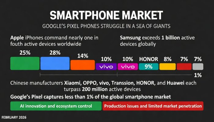 Google's Pixel Phones: Persisting in a Smartphone Market Dominated by Giants