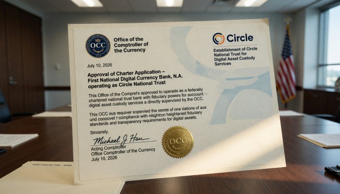 Circle получила финальное одобрение OCC на создание национального трастового банка