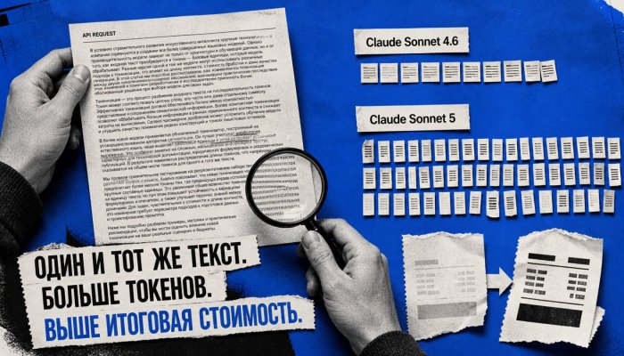 Claude Sonnet 5 сохраняет цену за токен, но тот же текст может стоить дороже