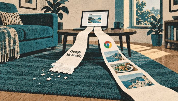 מחיקת My Activity לא מוחקת הכול: היסטוריית Chrome נשארת בנפרד