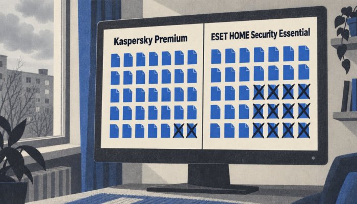 Kaspersky или ESET: защита почти равна, ложные тревоги — нет