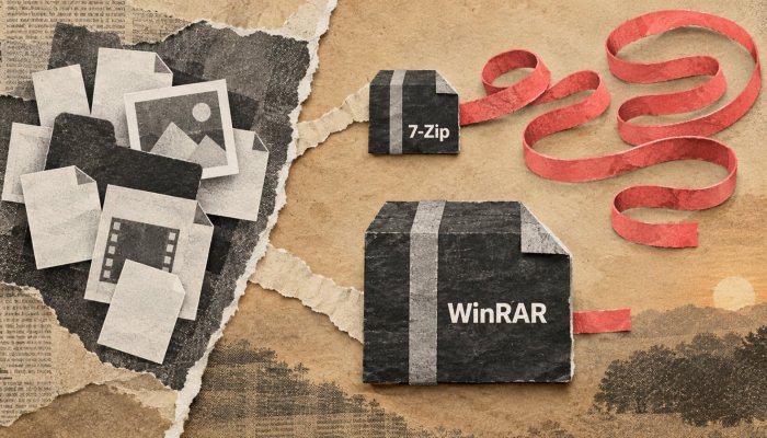 7-Zip или WinRAR: меньший архив потребовал в 2,7 раза больше времени