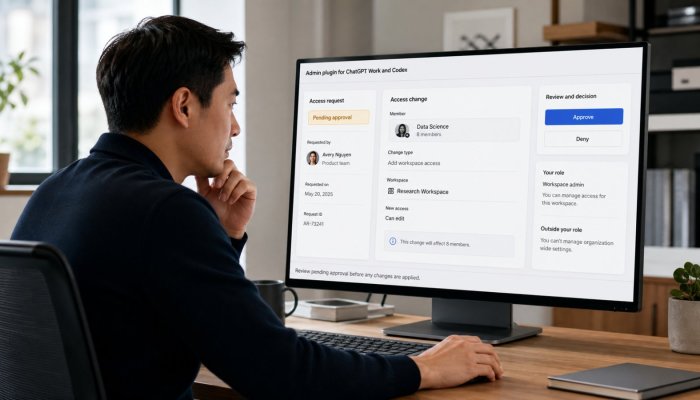 ChatGPT Work-এর Admin plugin access বদলাবে—তবু নিজের permission পেরোবে না