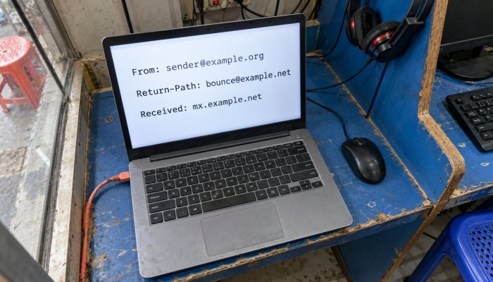 جعلی ای میل کا header پڑھیں—نام نہیں، اصل راستہ بھی دیکھیں