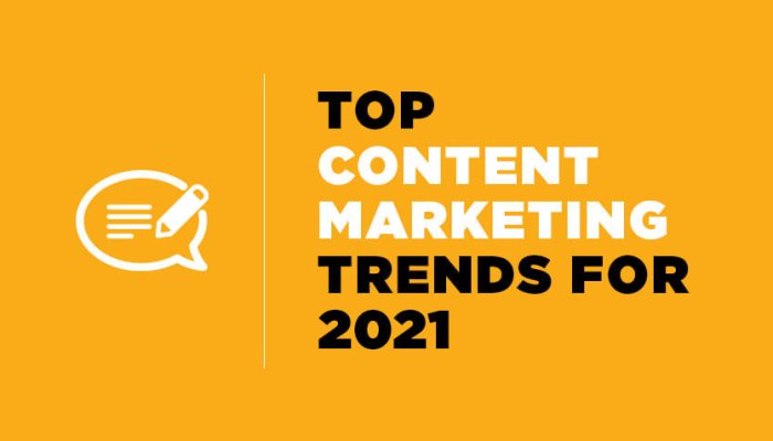 Top Content Marketing Trends you need to Follow in 2021