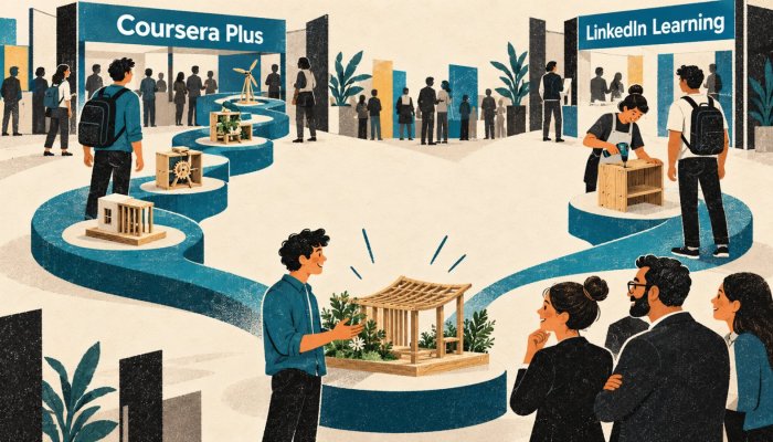 Coursera hay LinkedIn Learning: chứng chỉ chỉ có giá trị khi được nhìn thấy