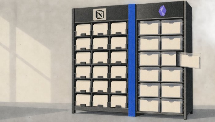 Notion atau Obsidian: kolaborasi mudah dibayar dengan kendali data