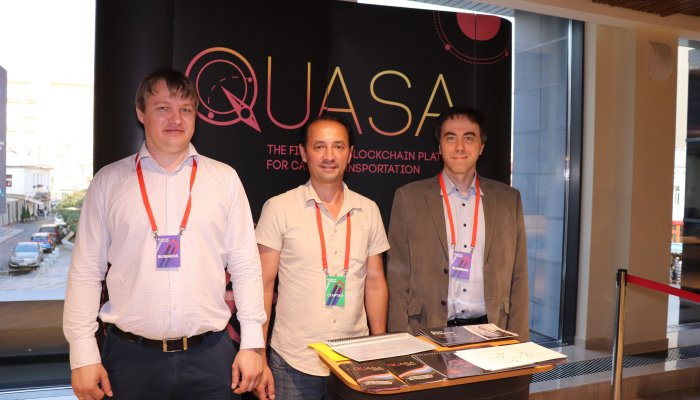 The QUASA team first presented its project at an international investment conference in Moscow!
