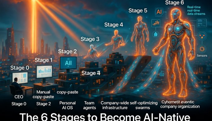 The Six Stages Every Company Goes Through to Become Truly AI-Native