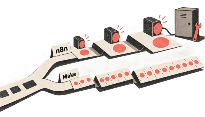 n8n apo Make për agjentë AI: vetëhostimi ndryshon faturën