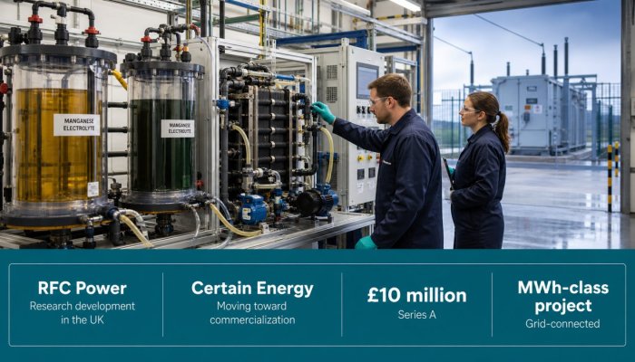 Certain Energy troca de nome e aposta £10 milhões em baterias de manganês