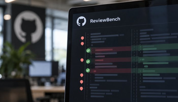 GitHubov ReviewBench meri tudi hrup pregledovalcev kode