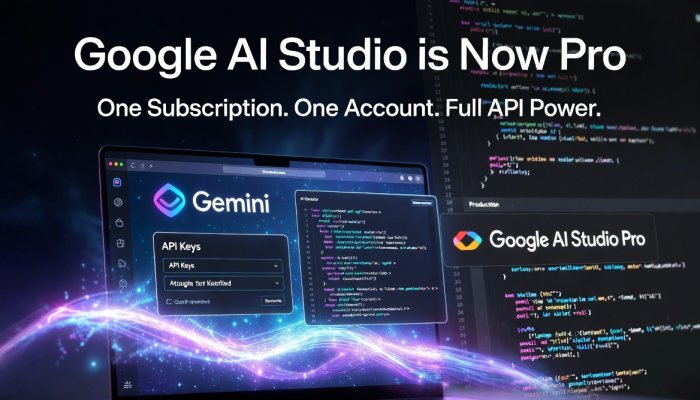Google AI Studio Just Went Pro: One Subscription, Real API Power — Finally