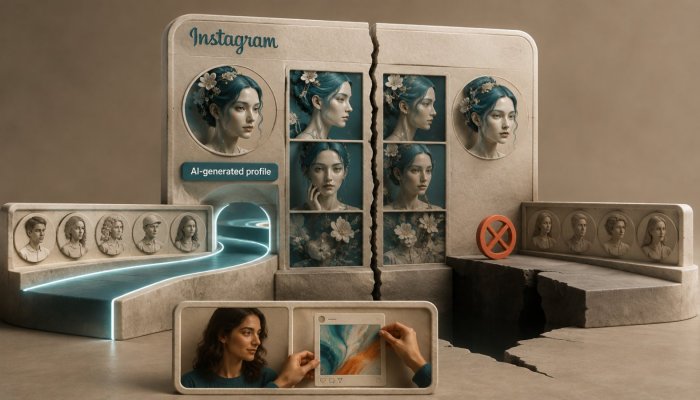 Instagram-এ AI পরিচয় গোপন করলে reach কমবে—সাধারণ AI edit বাদ