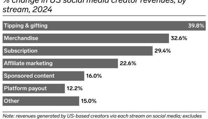 The Evolution of Creator Income Streams as the Industry Matures