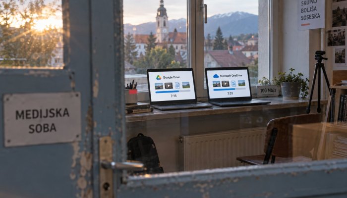 Google Drive ali OneDrive: hitrost je skoraj izenačena, razlike so drugje