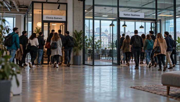 ClickUp sau Notion: 10 utilizatori pot adăuga 960 $ pe an