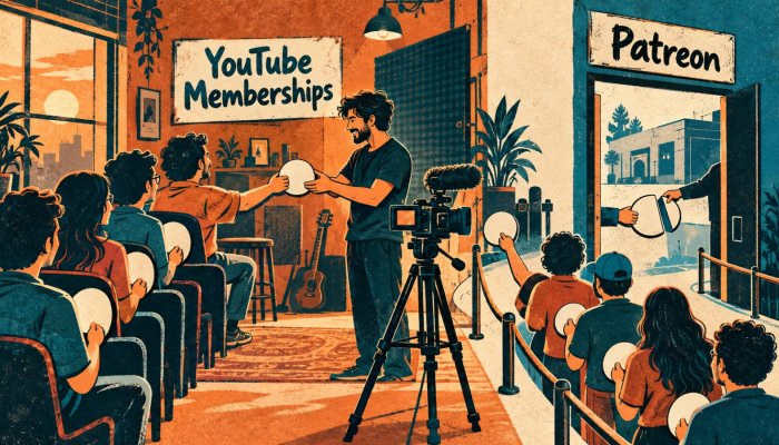 YouTube Memberships या Patreon: 30% हिस्सा बनाम अतिरिक्त शुल्क