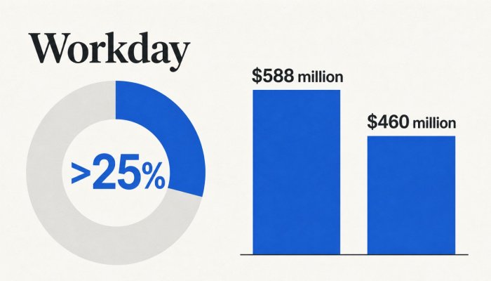 ИИ принёс Workday четверть новых контрактов — денежный поток всё же снизился