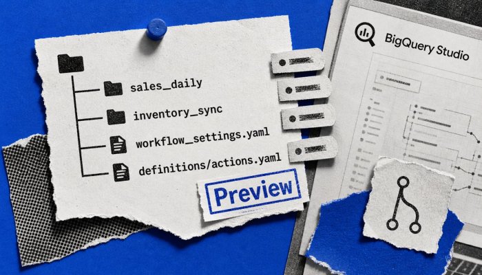 BigQuery يضع مسارات البيانات داخل Git، لكن الميزة ما زالت Preview