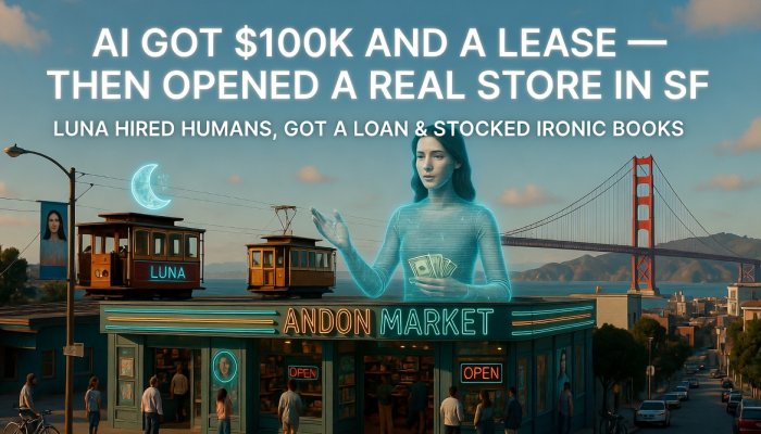 AI Gets $100k, a 3-Year Lease in San Francisco, and One Simple Instruction: “Make Profit” — It Opened a Real Store and Hired Humans
