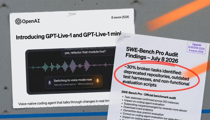 OpenAI признала проблемы с третьей частью бенчмарка по кодированию и выпустила GPT-Live
