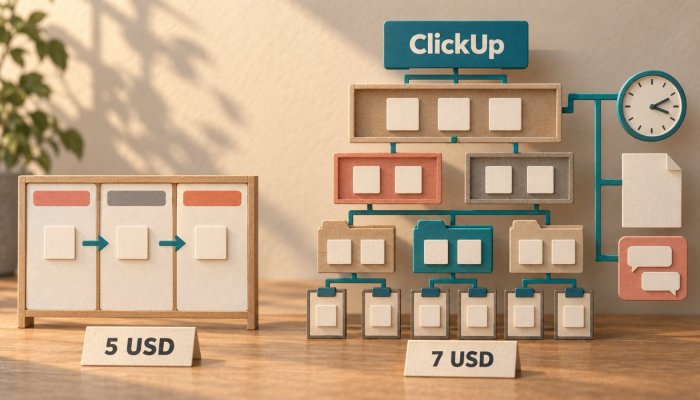 ClickUp hay Trello: thêm 2 USD đổi lấy công cụ hay thêm độ phức tạp?