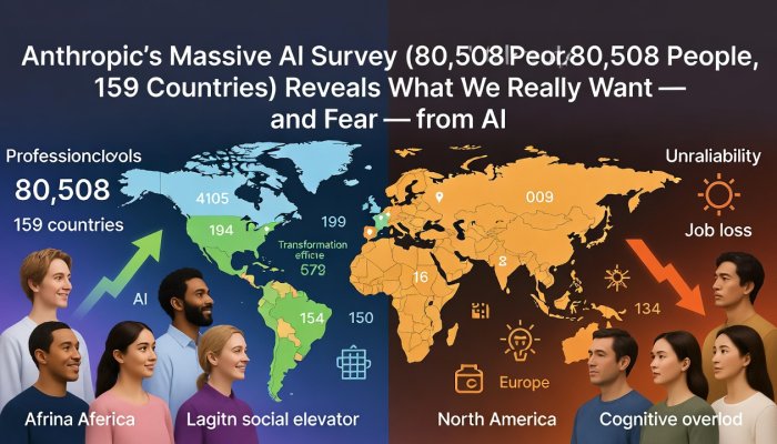 Anthropic’s Massive AI Survey (80,508 People, 159 Countries) Reveals What We Really Want — and Fear — from AI