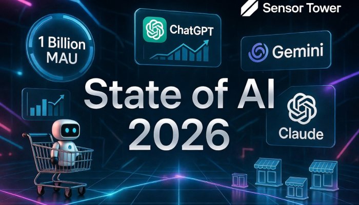 Sensor Tower’s State of AI 2026 Report: ChatGPT Hits 1 Billion MAU in Record Time, But AI Is Quietly Rewiring E-Commerce