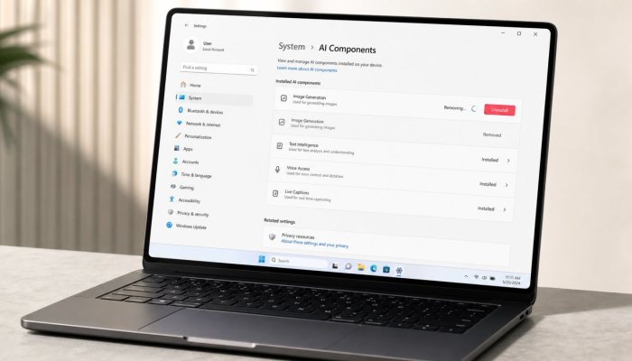 Windows 11 разрешила удалить одну ИИ-модель — общего выключателя всё ещё нет