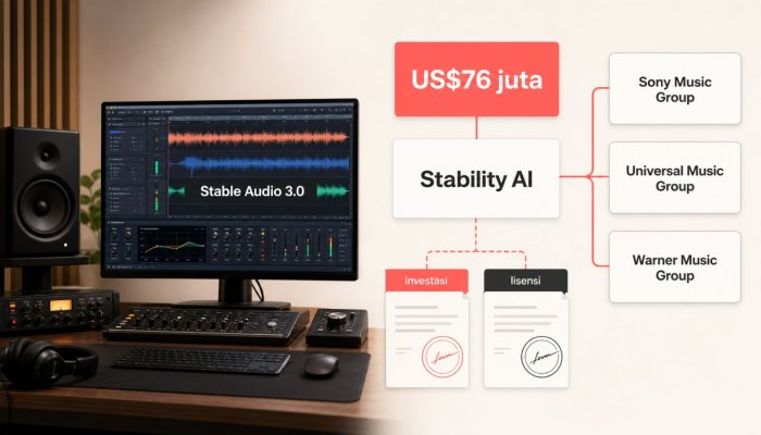 Stability AI didanai label musik besar: konflik lisensi berubah arah