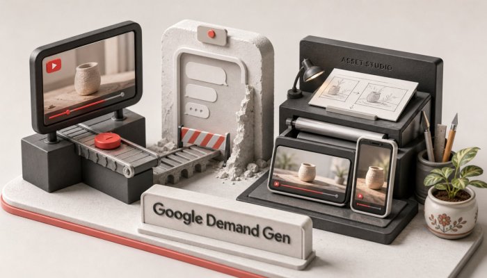 Google Demand Gen में संदेश अभी परीक्षण—भारत की उपलब्धता बताई ही नहीं
