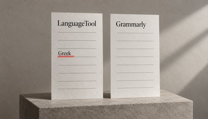 LanguageTool ή Grammarly στα ελληνικά: μόνο το ένα διορθώνει το κείμενο