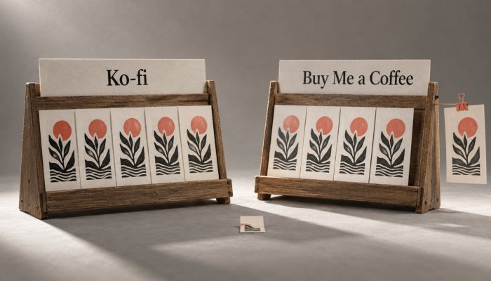 Ko-fi eller Buy Me a Coffee: Små drikkepenge gør 5 procent synligt