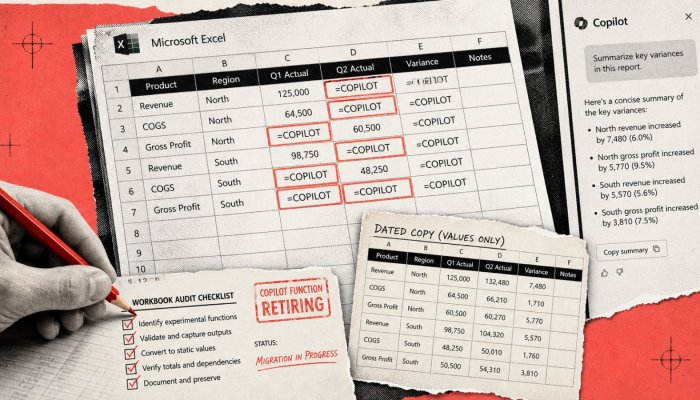 Excel retire =COPILOT : les formules IA cesseront le 14 septembre