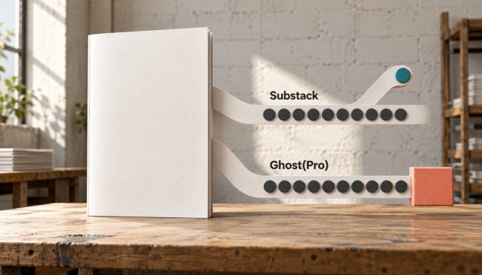 Substack atau Ghost: komisi 10% akhirnya kalah dari biaya tetap