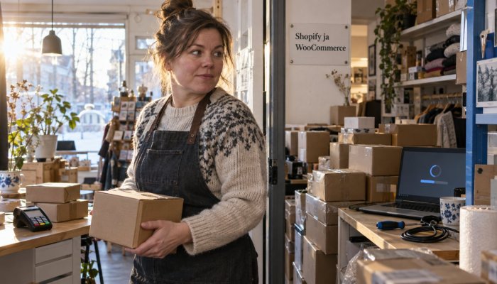 Shopify vai WooCommerce? Ylläpitotyö voi kumota halvemman kuukausihinnan