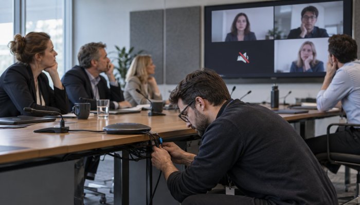 Meeting-Panne kostet 12,2 Minuten – IT wird meist zu spät beteiligt