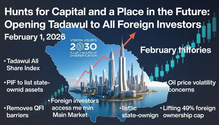 Saudi Arabia Hunts for Capital and a Place in the Future: Opening Tadawul to All Foreign Investors