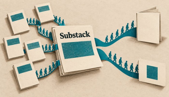 Kit hay Substack: phí 10% đổi lấy mạng khám phá, tự động hóa đổi bên thắng