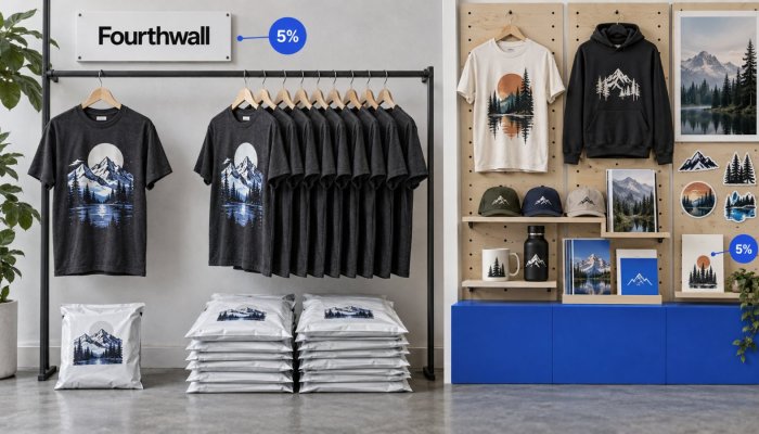 Fourthwall apo Shopify: dyqani falas kushton kur shitjet rriten